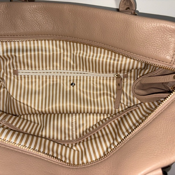 Kate Spade Beige Leather Satchel - Picture 3 of 5